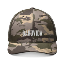 Load image into Gallery viewer, Camouflage Trucker Hat with 'BARUVIDA' Embroidery - Stylish Outdoor Headwear for Adventurers